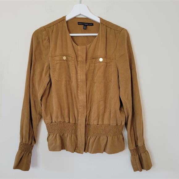 White House Black Market Smocked Soft Jacket Small - Picture 3 of 7